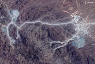 A satellite view shows tunnel entrances at Pickaxe Mountain, of the Natanz nuclear facility, near Natanz, Iran, on June 30, 2026