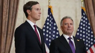 US negotiators Jared Kushner (left) and Steve Witkoff. Photo: April 2026