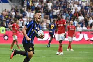 Lautaro Martinez scored in the 91st minute as Inter came from two goals down to beat Napoli 3-2. — AFP pic