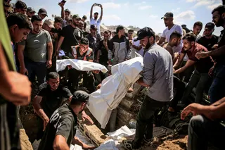 Mass funeral Gaza
