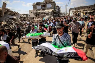 Mass funeral Gaza